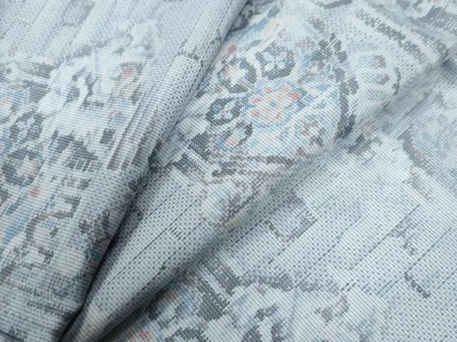 平和屋着物●都喜ヱ門　本場大島紬　9マルキ　総絣　吉祥花唐草文　藤絹織物謹製　正絹　逸品　CABC6403yc
