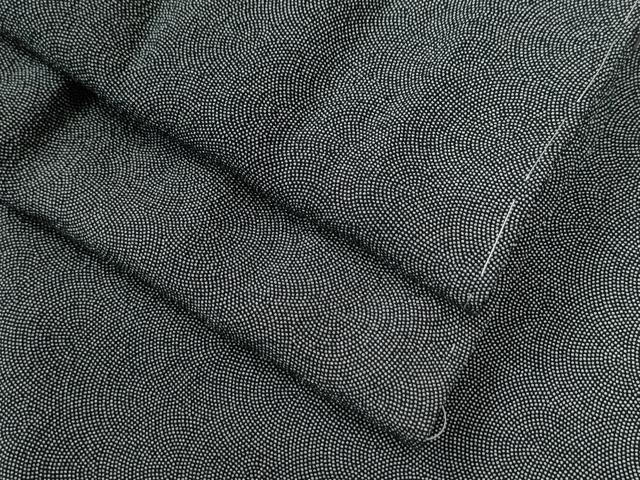 平和屋着物●江戸小紋　鮫小紋柄　黒地　正絹　逸品　未使用　CABC6425yc 25,397円