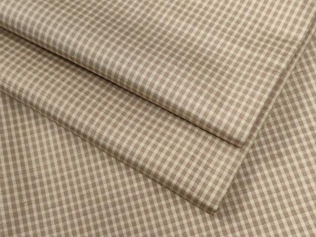 平和屋着物●上質な紬　格子柄　正絹　逸品　CABC6490yc