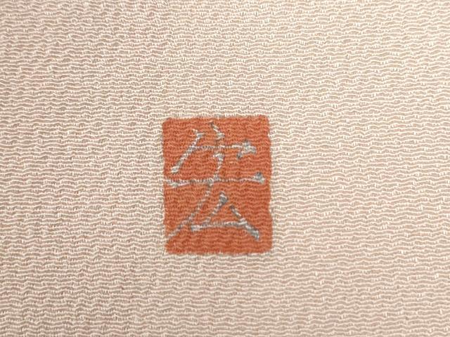 平和屋着物●訪問着　友禅　作家物　カトレア　鬼しぼ縮緬　正絹　逸品　未使用　CABC6497yc_6