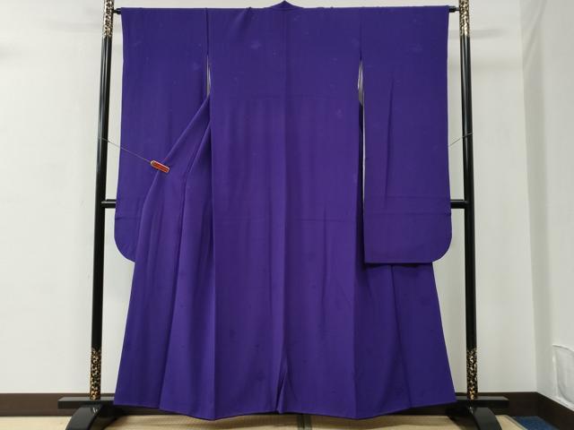 平和屋着物●世界的ファッションデザイナー　山本寛斎　kansaiブランド　振袖　舞花地紋　葡萄色　正絹　逸品　CABC6545yc 平和屋着物○世界的ファッションデザイナー 山本寛斎 kansaiブランド