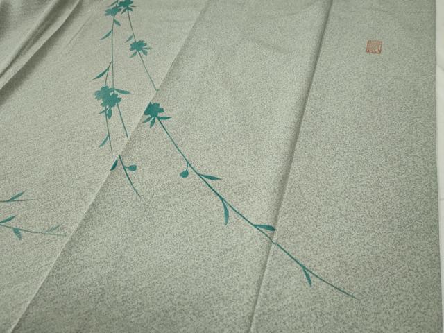 平和屋着物●訪問着　作家物　枝菊文　正絹　逸品　CABC6568yc_4