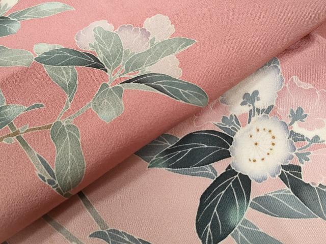 平和屋着物●訪問着　友禅　枝花文　暈し染め　正絹　逸品　CABC6605yc_5