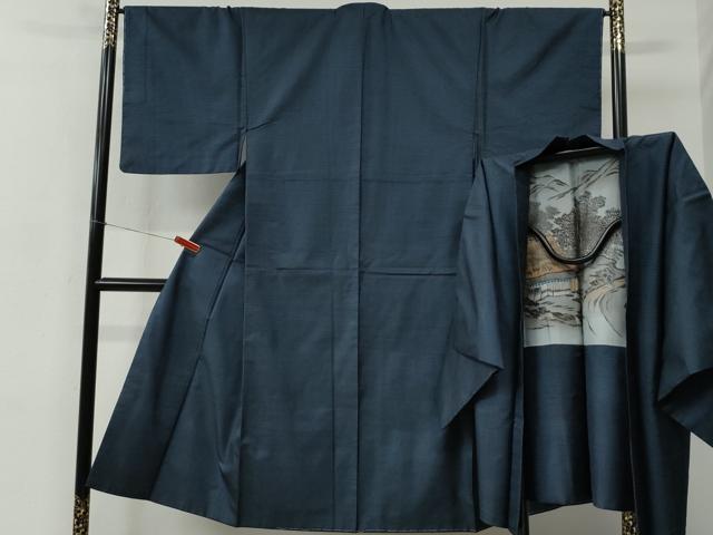 平和屋着物●男性　本場大島紬　アンサンブル　100亀甲　総詰め　正絹　逸品　未使用　CABC6630yc