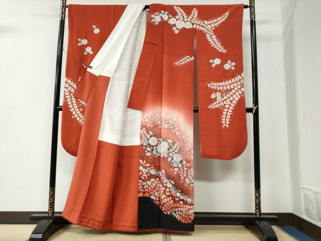 平和屋着物●越後十日町の一流染匠　桐屋・翠山工房　振袖　辻が花　暈し染め　正絹　逸品　CABC6640yc_3