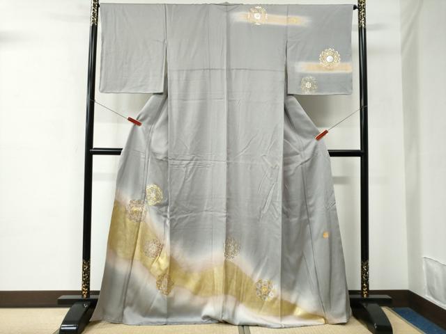 平和屋着物○金彩友禅作家 金彩の魔術師 堀省平 金煌織 訪問着 鳳凰花 