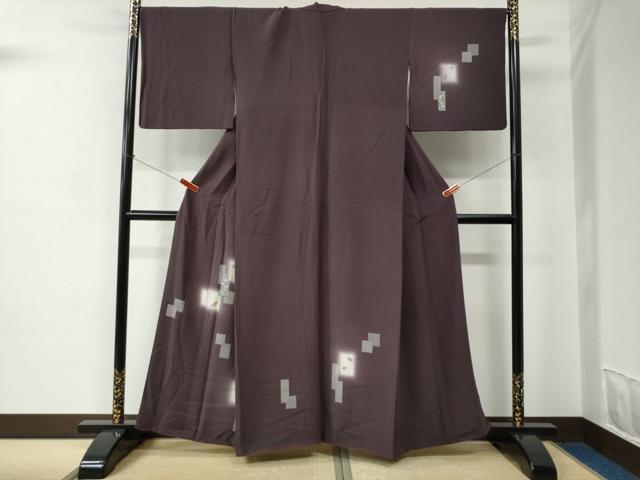 平和屋着物●訪問着　刺繍　色紙重ね源氏香枝葉文　蛍暈し　正絹　逸品　CABC6682yc