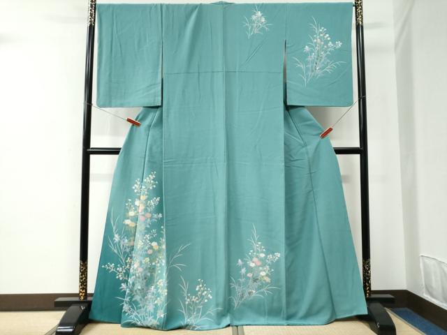 平和屋着物●訪問着　友禅　草花文　暈し染め　正絹　逸品　CABC6810yc 30,420円