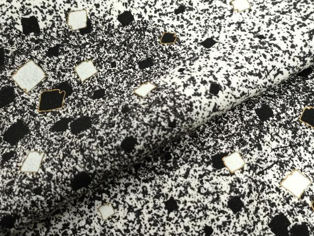 平和屋着物●訪問着　雲取り破れ色紙文　たたき染め　金彩　正絹　逸品　CABC6861yc 平和屋着物○訪問着 雲取り破れ色紙文 たたき染め 金彩 正絹 逸品