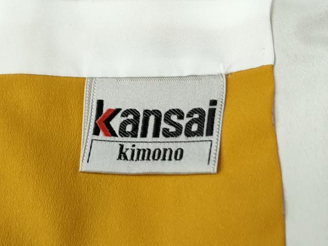 平和屋着物●世界的ファッションデザイナー　山本寛斎　kansaiブランド　振袖　舞桜文　正絹　逸品　CABC6899yc_5