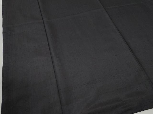 平和屋着物●男性　本手紡赤城紬　色無地　深紫色　証紙付き　キングサイズ　正絹　逸品　CABC6903yc_3