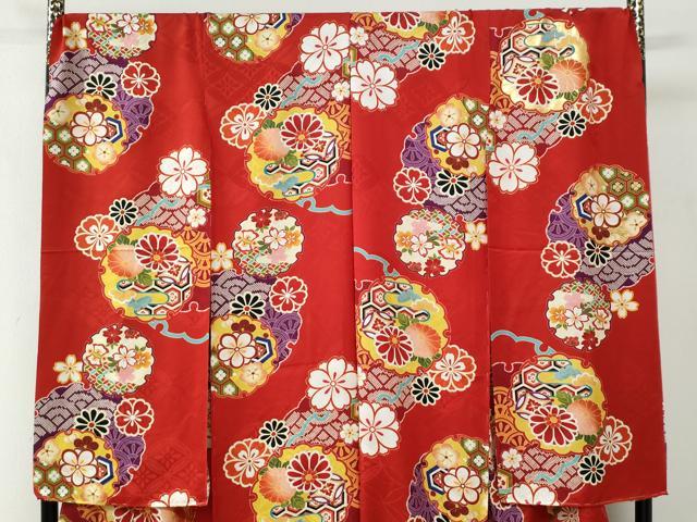 平和屋着物●豪華振袖　駒刺繍　雪輪吉祥花文　金彩　仮絵羽　逸品　未使用　CABC6920yc_1