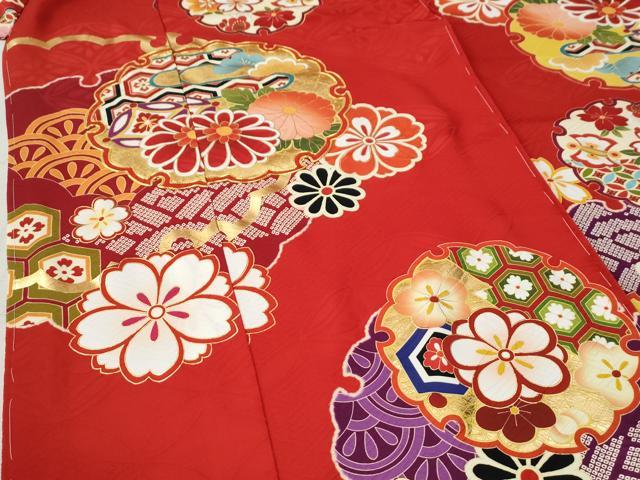 平和屋着物●豪華振袖　駒刺繍　雪輪吉祥花文　金彩　仮絵羽　逸品　未使用　CABC6920yc_5