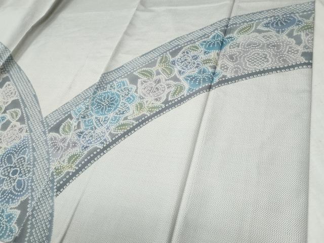 平和屋着物●訪問着　本場染大島紬　絞り　橘花文　正絹　逸品　CABC6939yc 平和屋着物○訪問着 本場染大島紬 絞り 橘花文 正絹 逸品 CABC6939yc