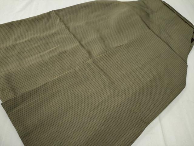平和屋着物●男性　馬乗り袴　間道　正絹　逸品　CABC7010yc_1