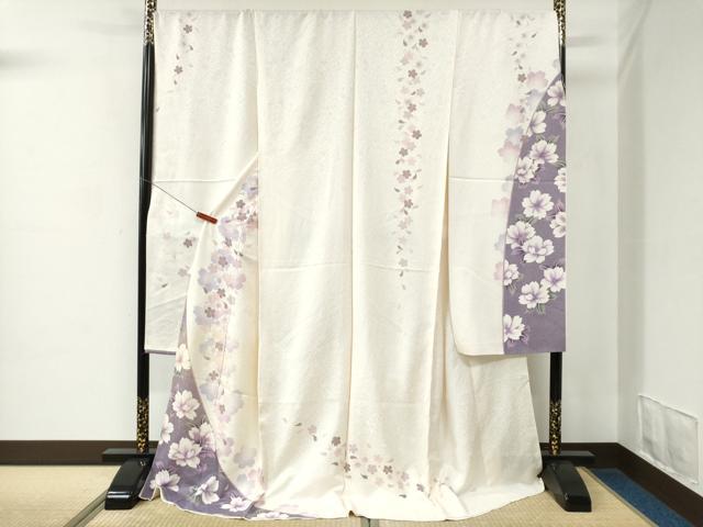 平和屋着物●豪華振袖　舞桜文　暈し染め　金彩　仮絵羽　逸品　未使用　CABC7140yc