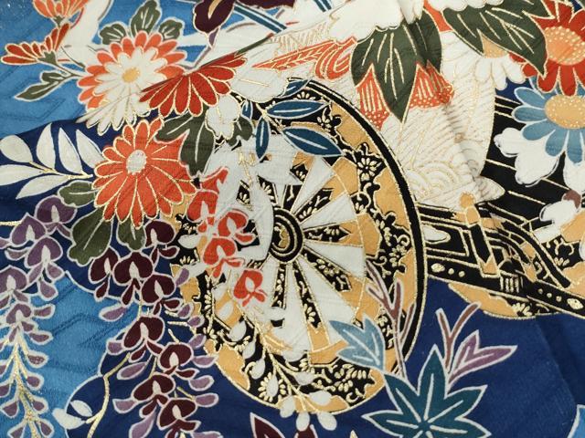 平和屋着物○豪華振袖 雲重ね吉祥花文 金彩 正絹 逸品 AABH5358ph 金彩