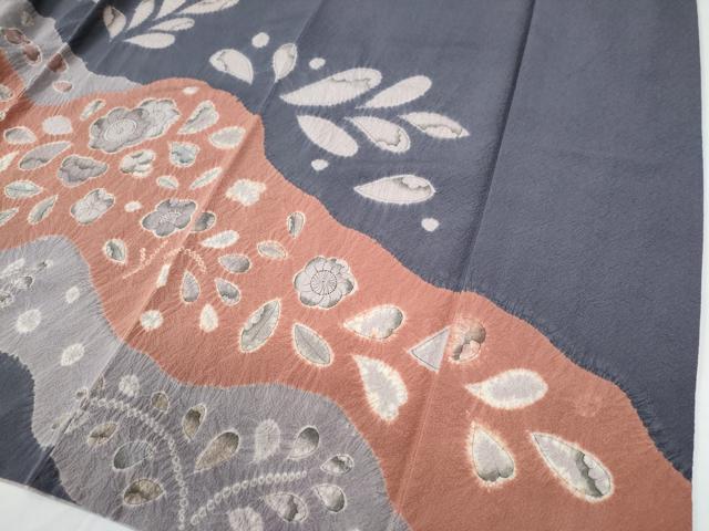 平和屋着物●訪問着　辻が花　絞り　正絹　逸品　CABC7194yc_4