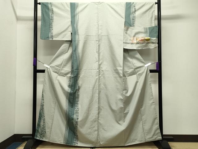 平和屋着物●訪問着　本場縞大島紬　雪芝間道　大島紬美幸謹製　証紙付き　正絹　逸品　未使用　CABC8001gh