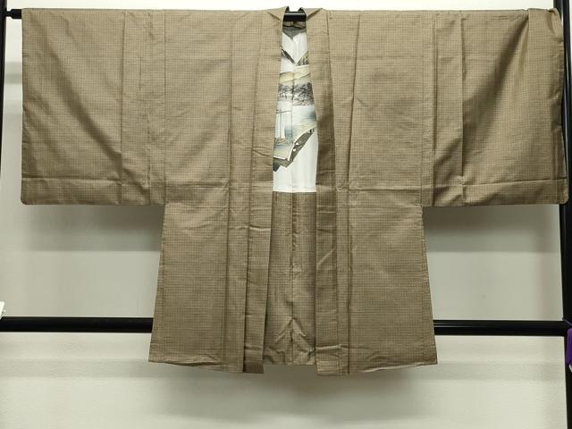 平和屋着物○男性 本場大島紬 アンサンブル 140亀甲 総詰め 工房夢創庵