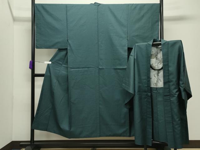 平和屋着物●男性　本場大島紬　アンサンブル・長襦袢セット　100亀甲　総詰め　正絹　逸品　未使用　CABC7126yc 平和屋着物○男性 本場大島紬 アンサンブル・長襦袢セット 100亀甲 総
