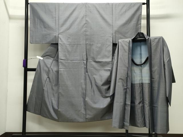 平和屋着物●男性　本場大島紬　アンサンブル　120亀甲　総詰め　正絹　逸品　CABC8035gh