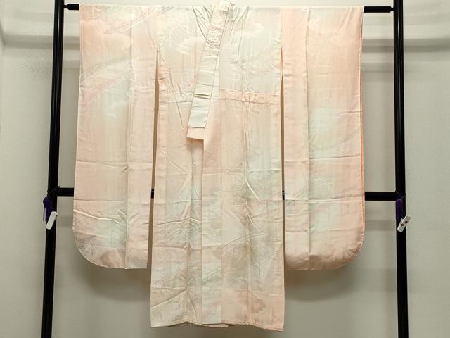 平和屋着物＊夏物 訪問着 絽 蔦の葉文 金糸 正絹 逸品 AABG3977jd