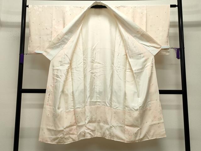 平和屋着物○長襦袢 袷 作家物 絞り 花ふぶき 暈し染め 正絹 逸品