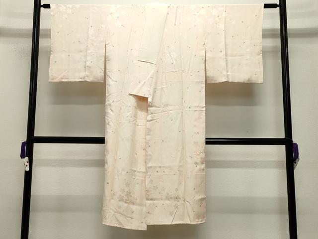 平和屋着物●長襦袢　袷　作家物　絞り　花ふぶき　暈し染め　正絹　逸品　CABC8074gh 平和屋着物○長襦袢 袷 作家物 絞り 花ふぶき 暈し染め 正絹 逸品