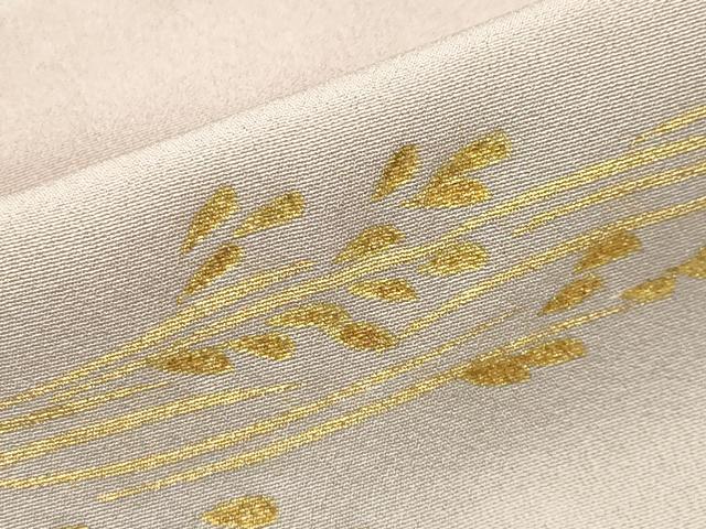 平和屋着物●訪問着　刺繍　稲穂　遠山風景文　暈し染め　金彩　正絹　逸品　CABC8097gh 平和屋着物○訪問着 刺繍 稲穂 遠山風景文 暈し染め 金彩 正絹 逸品