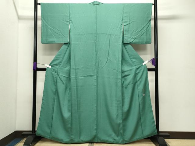 平和屋着物○本草木染作家 圓啓 江戸小紋 鮫小紋柄 正絹 逸品