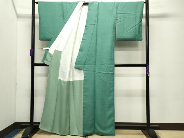 平和屋着物○本草木染作家 圓啓 江戸小紋 鮫小紋柄 正絹 逸品