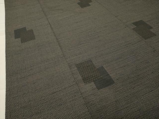 平和屋着物●上質な紬　色紙重ね文　正絹　逸品　未使用　CABC8205gh_3