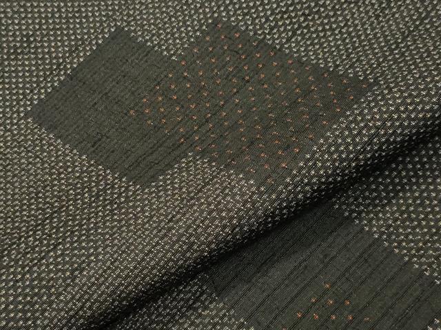 平和屋着物●上質な紬　色紙重ね文　正絹　逸品　未使用　CABC8205gh_4