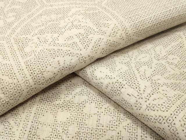 平和屋着物●本場結城紬　重要無形文化財　100亀甲　亀甲花文　正絹　逸品　CABC8240gh