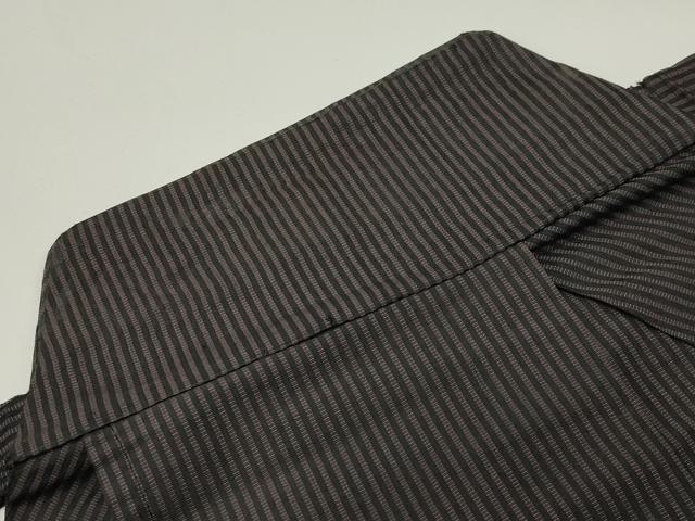 平和屋着物●男性　馬乗り袴　縞　正絹　逸品　未使用　CABC8396gh_6
