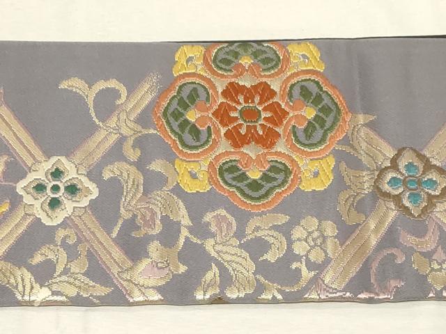 平和屋着物●つけ帯　唐織　唐草文　金糸　正絹　逸品　CABC8405dy_5