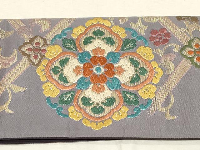 平和屋着物●つけ帯　唐織　唐草文　金糸　正絹　逸品　CABC8405dy_6