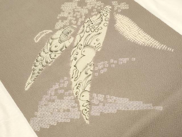 平和屋着物●西洞院辻が花　大脇一心　九寸名古屋帯　絞り　辻が花　逸品　CABC8414dy 平和屋着物○西洞院辻が花 大脇一心 九寸名古屋帯 絞り 辻が花 逸品