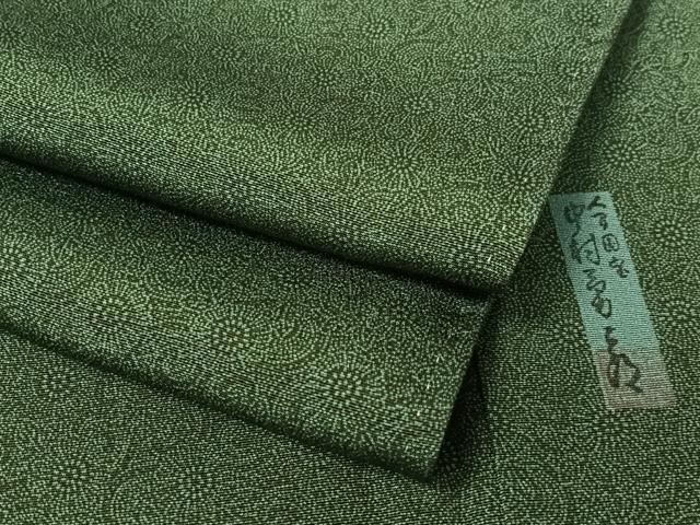 平和屋着物●重要無形文化財　人間国宝　中村勇二郎　江戸小紋　古代菊　正絹　逸品　CABC9603vp