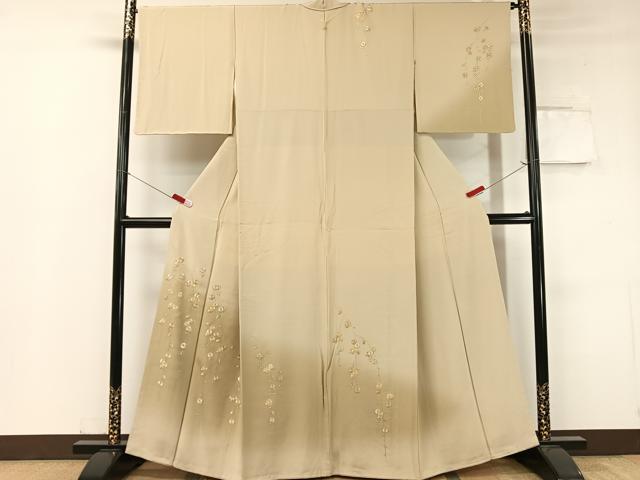 平和屋着物●中国三大刺繍　相良刺繍　総刺繍　駒刺繍　訪問着　枝垂れ花文　暈し染め　金糸　鈴乃屋扱い　正絹　逸品　CABC9609vp 21,840円