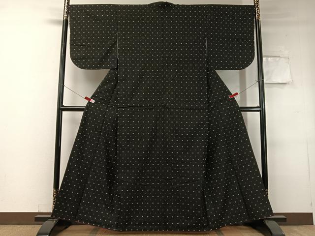 平和屋着物●本場大島紬　総絣　正絹　逸品　CABC9610vp_1