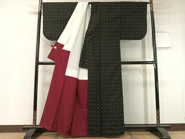 平和屋着物●本場大島紬　総絣　正絹　逸品　CABC9610vp_2