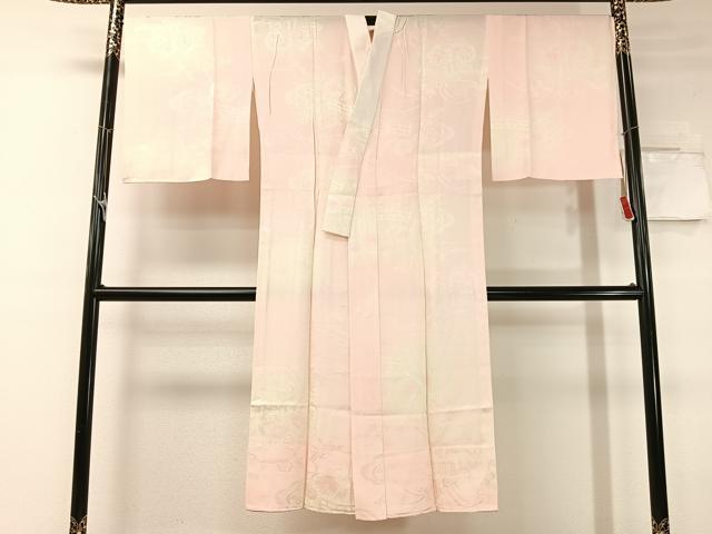 平和屋着物●長襦袢　無双仕立て　御所車花地紋　暈し染め　正絹　逸品　CABC9740vp 11,830円