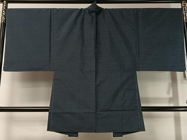 平和屋着物●男性　本場大島紬　アンサンブル　長襦袢セット　80亀甲　総詰め　正絹　逸品　未使用　CABC9773vp_8
