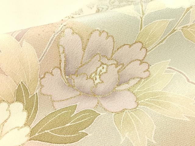 平和屋着物●訪問着　駒刺繍　重ね山花文　暈し染め　金彩　正絹　逸品　CABC9858vp_6