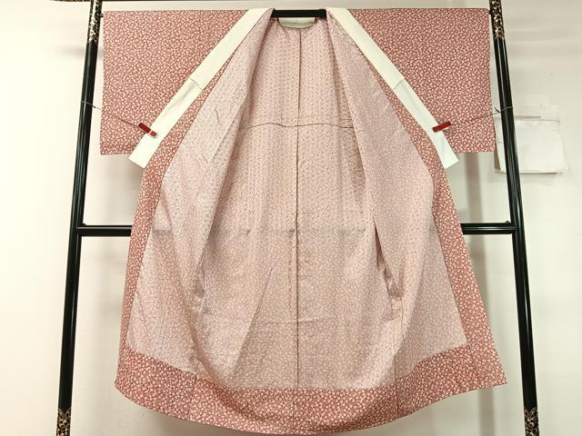 平和屋着物○長襦袢 無双仕立て 梅花文 麻の葉地紋 洗える着物 未使用