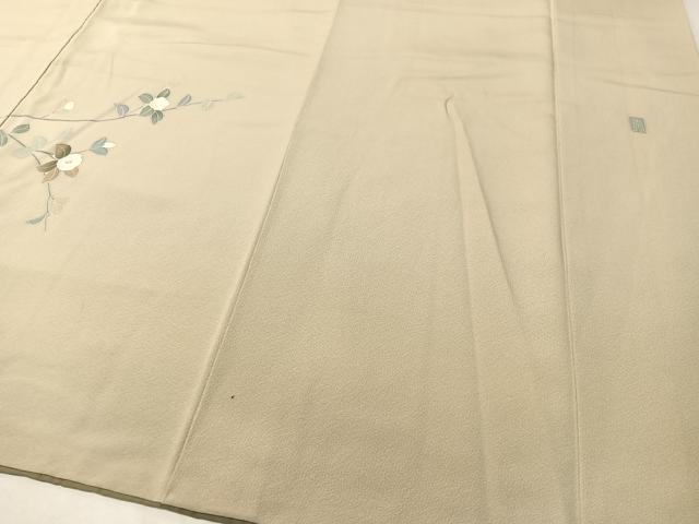 平和屋着物●訪問着　友禅　作家物　枝椿　暈し染め　正絹　逸品　CABC9902vp_3