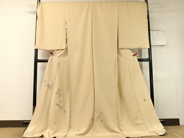 平和屋着物●色留訪問着　総刺繍　駒刺繍　繍逸　虫　大名行列　金銀糸　仮絵羽　正絹　逸品　未使用　CABC9912vp 35,490円