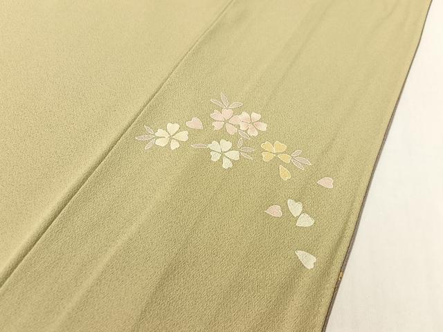 平和屋着物●訪問着　草花丸文　暈し染め　正絹　逸品　CABC9979vp_7
